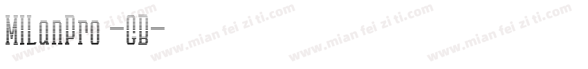MILanPro -GB字体转换